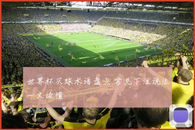 世界杯买球术语盘点 常见下注说法一文读懂